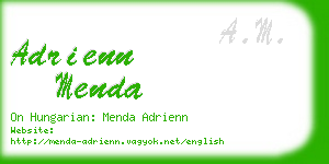 adrienn menda business card